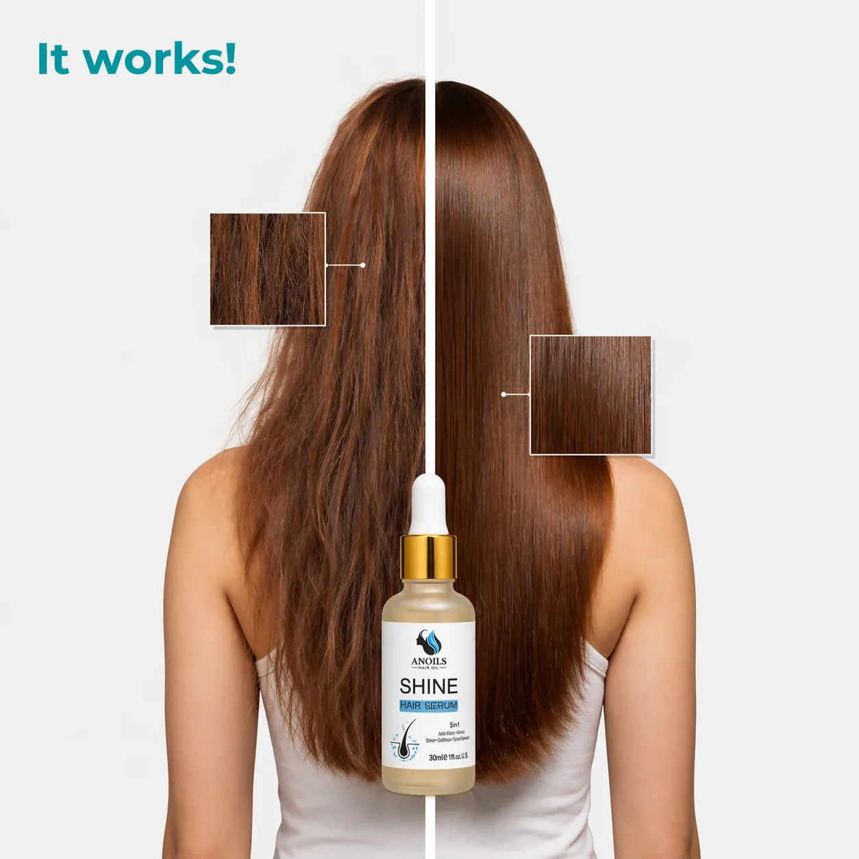 Anti Frizz Shine Hair Serum