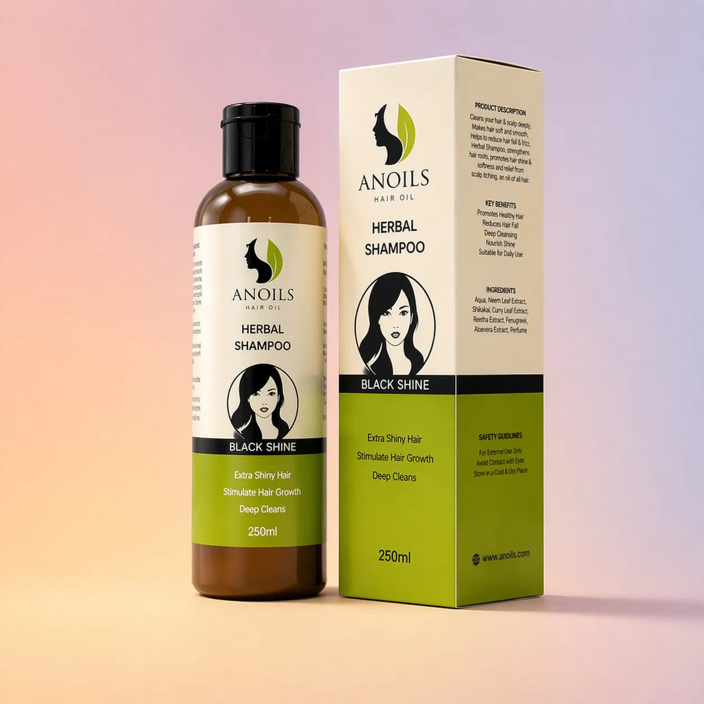 Anoils Herbal Shampoo – Black Shine