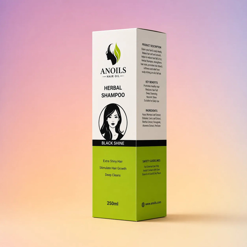 Anoils Herbal Shampoo – Black Shine